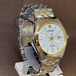 NEW Citizen Eco-Drive Corso Two-Tone Gold Men's Watch